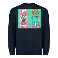 Navy nurse  blonde woman Heavyweight Sweatshirt - RanaPortraitStore