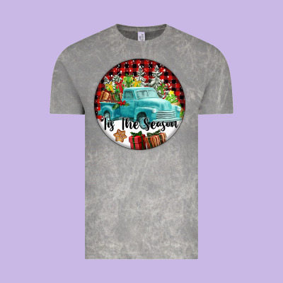 Tis The Season Truck Vintage Tee Designed By Fadigitalartstudio