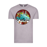 Vintage Zinc Tis The Season Truck Vintage Tee - FaDigitalArtStudio