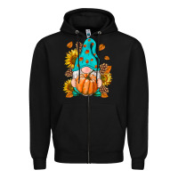 Black Fall Gnome Zipper Hoodie - RanaPortraitStore