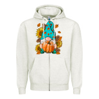 Oatmeal Heather Fall Gnome Zipper Hoodie - RanaPortraitStore