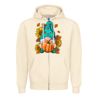 Sandshell Fall Gnome Zipper Hoodie - RanaPortraitStore