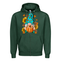 Sports Green Fall Gnome Zipper Hoodie - RanaPortraitStore