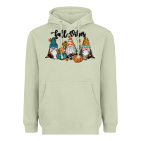 Matcha Fall Vibes Gnomes Heavyweight Hoodie - RanaPortraitStore