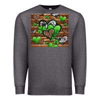 Charcoal Heather st patricks day hearts Premium Sweatshirt - Jasminsmagicworld