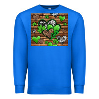 True Royal st patricks day hearts Premium Sweatshirt - Jasminsmagicworld