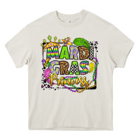 Cream mardi gras princess Heavy Core Tee - OliviaCreatesArt