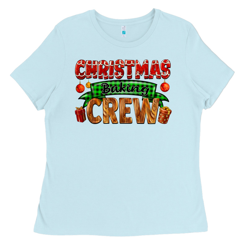 Christmas Baking Crew With Gifts Ladies Tee by FaDigitalArtStudio | Teevron