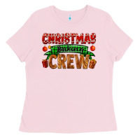 Bubblegum Pink christmas baking crew with gifts Ladies Tee - FaDigitalArtStudio