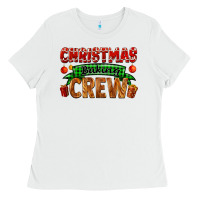 White christmas baking crew with gifts Ladies Tee - FaDigitalArtStudio