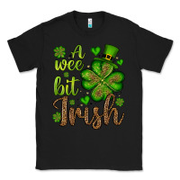 Black St. Patrick's A wee bit irish Classic Tee - OliviaCreatesArt