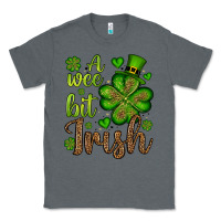 Charcoal Heather St. Patrick's A wee bit irish Classic Tee - OliviaCreatesArt