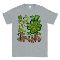 Heather Grey St. Patrick's A wee bit irish Classic Tee - OliviaCreatesArt