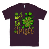 Plum St. Patrick's A wee bit irish Classic Tee - OliviaCreatesArt