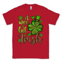 Red St. Patrick's A wee bit irish Classic Tee - OliviaCreatesArt