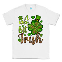 White St. Patrick's A wee bit irish Classic Tee - OliviaCreatesArt