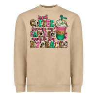 Mushroom iced coffee because my sarcasm needs to stay hydra Heavyweight Sweatshirt - Jasminsmagicworld