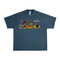 Midnight Navy it's spooky season libbey glass Urban Heavy Tee - BundleAndBundleShop