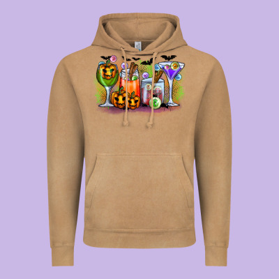 Halloween Vintage Hoodie Designed By Cowhidedigitalart