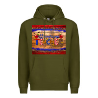 Army Green all american teacher tumbler Premium Hoodie - Artiststas