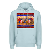 Blue Mist all american teacher tumbler Premium Hoodie - Artiststas
