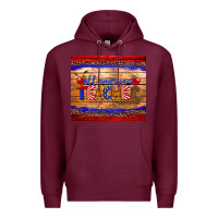 Burgundy all american teacher tumbler Premium Hoodie - Artiststas