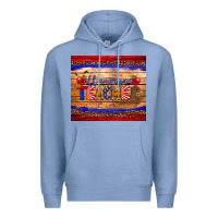 Colony Blue all american teacher tumbler Premium Hoodie - Artiststas