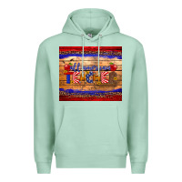 Seafoam all american teacher tumbler Premium Hoodie - Artiststas