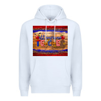 White all american teacher tumbler Premium Hoodie - Artiststas