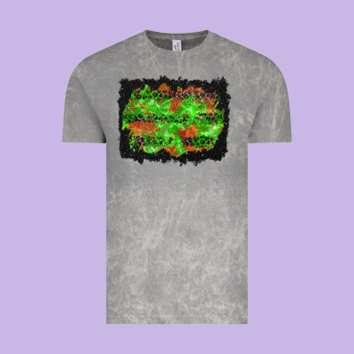 Halloween Leopard Lines Background Vintage Tee Designed By Bundleandbundleshop