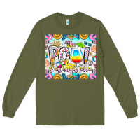 Army Green The Pool Is My Happy Place Long Sleeve Tee - CowhideDigitalArt