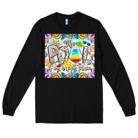 Black The Pool Is My Happy Place Long Sleeve Tee - CowhideDigitalArt