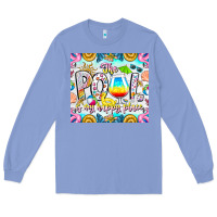 Colony Blue The Pool Is My Happy Place Long Sleeve Tee - CowhideDigitalArt