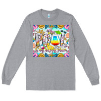 Heather Grey The Pool Is My Happy Place Long Sleeve Tee - CowhideDigitalArt