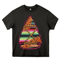 Asphalt serape tooled leather arrowhead Heavy Core Tee - Jasminsmagicworld