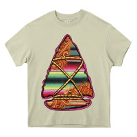 Mossy serape tooled leather arrowhead Heavy Core Tee - Jasminsmagicworld