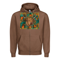 Chestnut Western Fall Cow Zipper Hoodie - RanaPortraitStore