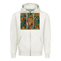 Oatmeal Heather Western Fall Cow Zipper Hoodie - RanaPortraitStore