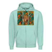 Seafoam Western Fall Cow Zipper Hoodie - RanaPortraitStore