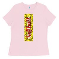 Bubblegum Pink softball and baseball pen wraps Ladies Tee - BundleAndBundleShop