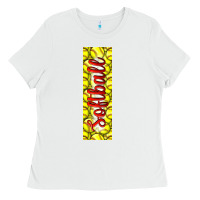 White softball and baseball pen wraps Ladies Tee - BundleAndBundleShop
