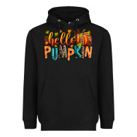 Black Hello pumpkin Heavyweight Hoodie - RanaPortraitStore