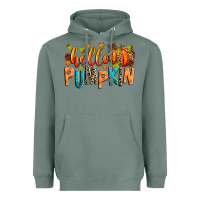 Sage Hello pumpkin Heavyweight Hoodie - RanaPortraitStore