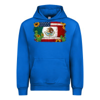 Cobalt mexican american flag background Urban Hoodie - Jasminsmagicworld