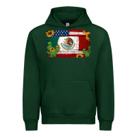 Foreset Green mexican american flag background Urban Hoodie - Jasminsmagicworld