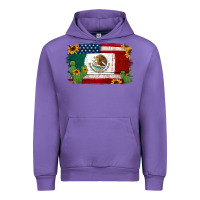 Tulip mexican american flag background Urban Hoodie - Jasminsmagicworld