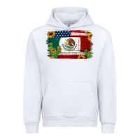 White mexican american flag background Urban Hoodie - Jasminsmagicworld
