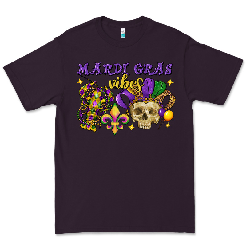 Mardi Gras Vibes Skull Premium Tee by FaDigitalArtStudio | Teevron