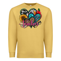 Antique Gold teacher hearts Premium Sweatshirt - Jasminsmagicworld