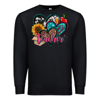 Black teacher hearts Premium Sweatshirt - Jasminsmagicworld